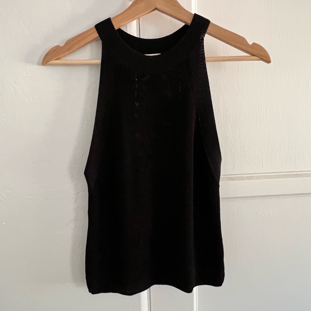 CLOSET CLOSING Aritzia Wilfred Black Knit Tank